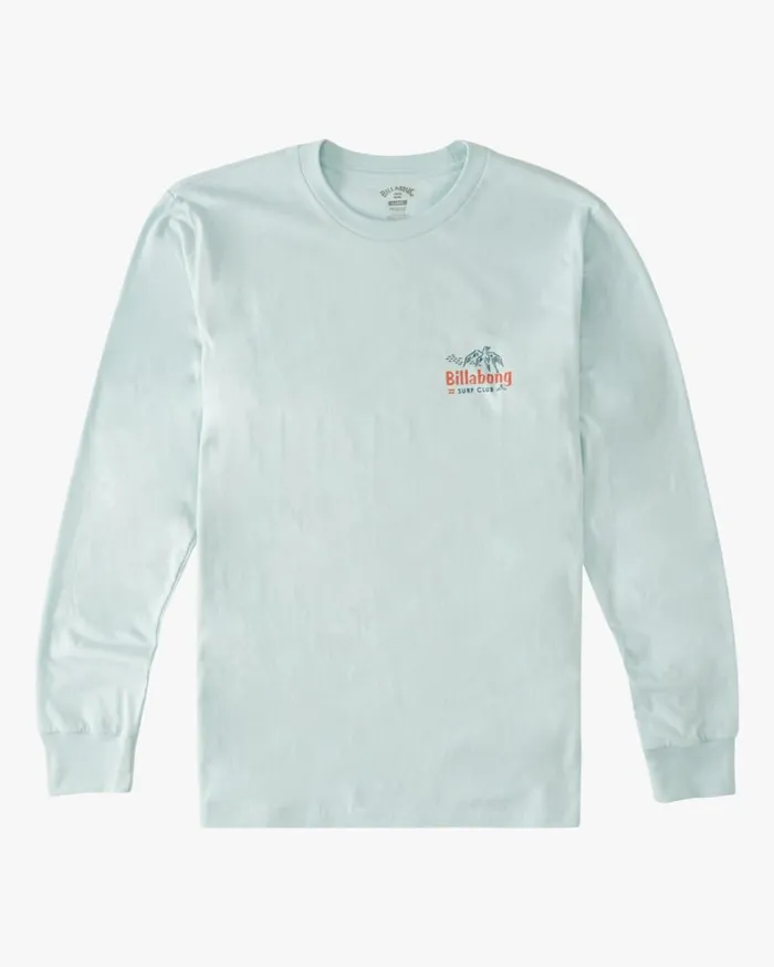 Lounge Long Sleeve TShirt Coastal Blue Men Billabong TShirts