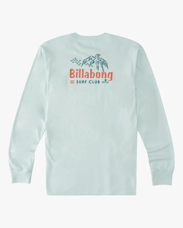 Lounge Long Sleeve TShirt Coastal Blue Men Billabong TShirts