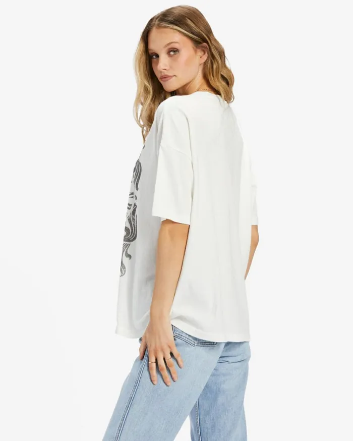Lovers Of The Sun TShirt Salt Crystal Women Billabong Graphic Tees and Tanks