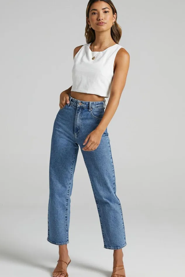 Loxley Top 8211 Tie Up Top In White Women Showpo Tops