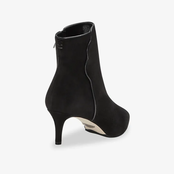 M M LaFleur The Sarah Flint Perfect Dress Bootie 60 Black Suede Women Shoes