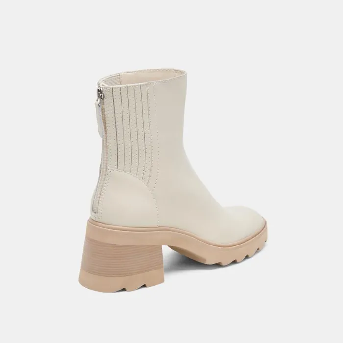 Martey H2O Boots Ivory Leather Women Dolce Vita Boots and Booties