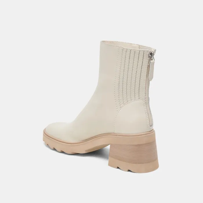Martey H2O Boots Ivory Leather Women Dolce Vita Boots and Booties
