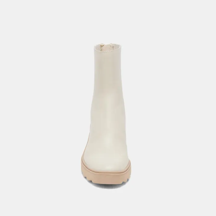Martey H2O Boots Ivory Leather Women Dolce Vita Boots and Booties