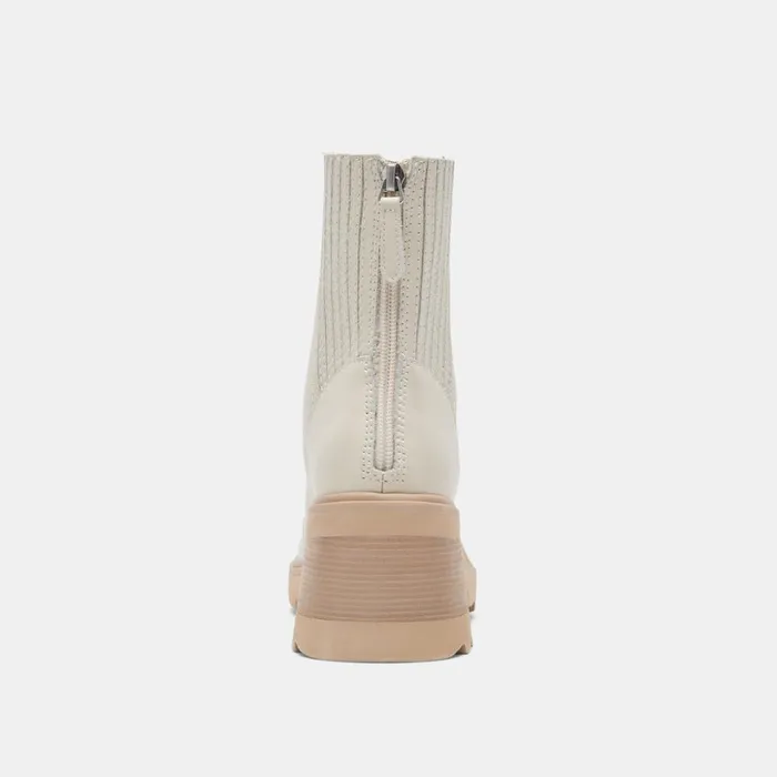 Martey H2O Boots Ivory Leather Women Dolce Vita Boots and Booties