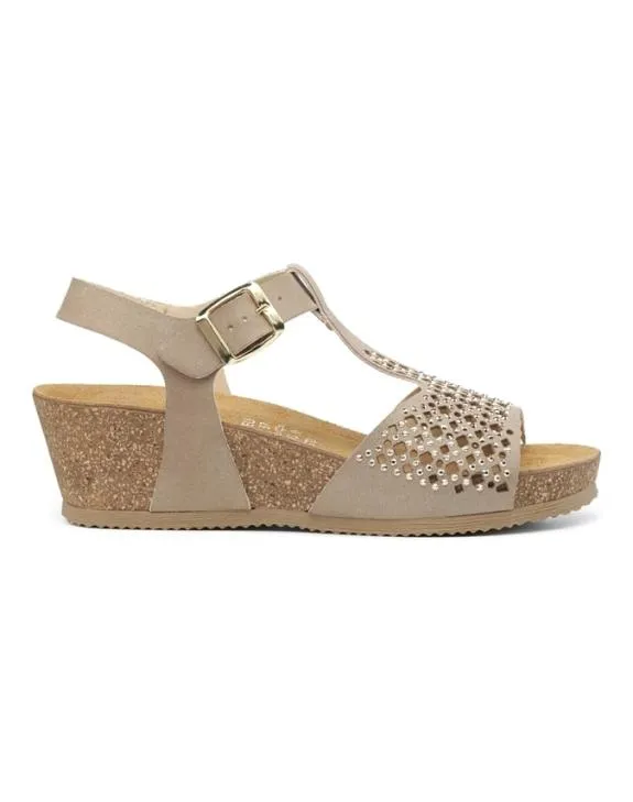 Melissa Sandals Taupe Women Hotter Cork Sandals