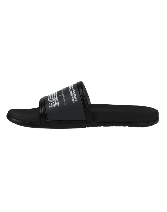 Men039S Ipo Squish Slides Jock Tag BlackConcreteScarlet Blackscarletconcrete Men Champion Lifestyle