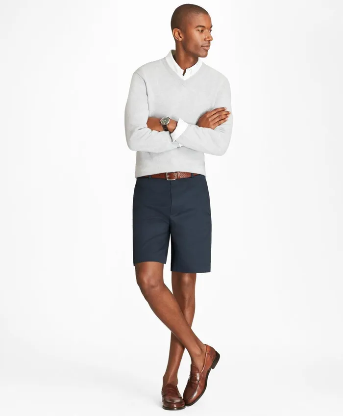 Men Advantage Chino Shorts Navy Brooks Brothers Shorts and Swimwear