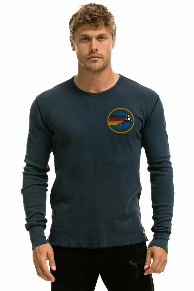 Men AVIATOR NATION VAIL THERMAL 8211 CHARCOAL Aviator Nation Tees Men AVIATOR NATION VAIL THERMAL 8211 CHARCOAL Aviator Nation Tees