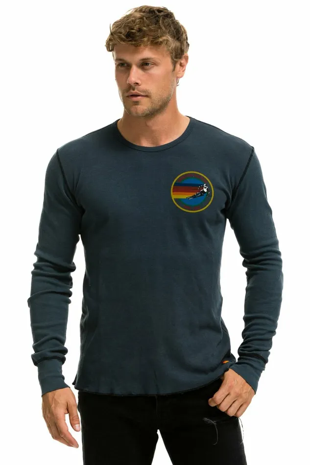 Men AVIATOR NATION VAIL THERMAL 8211 CHARCOAL Aviator Nation Tees Men AVIATOR NATION VAIL THERMAL 8211 CHARCOAL Aviator Nation Tees