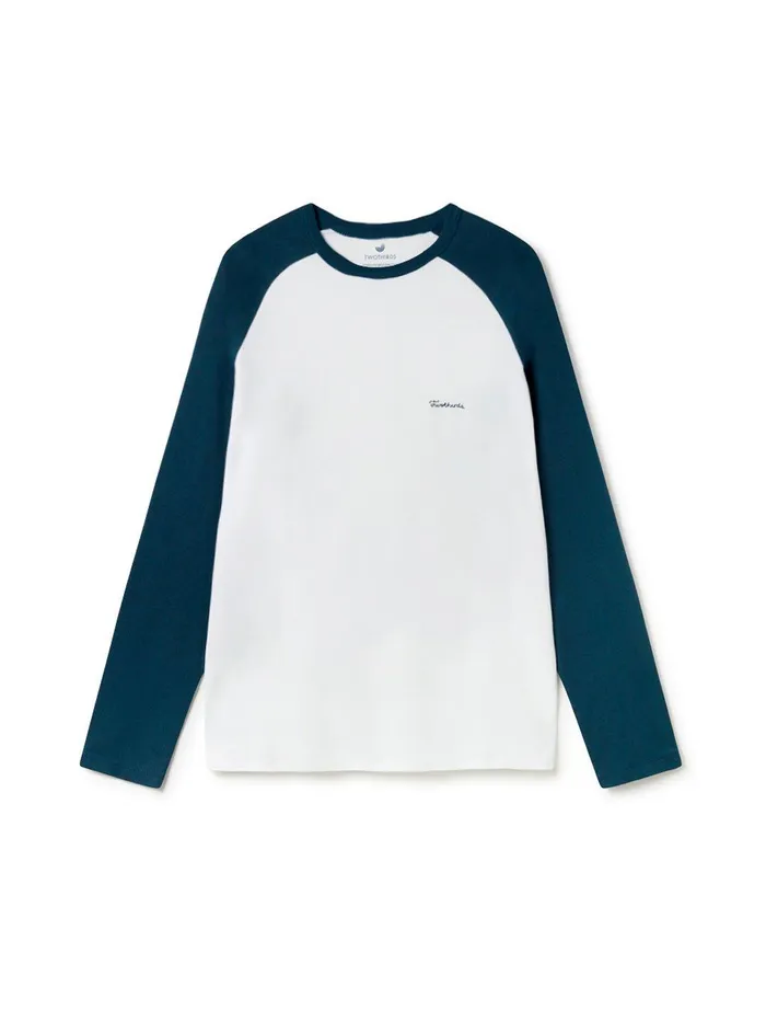 Men Baros 8211 Ocean and Ecru TWOTHIRDS TShirts