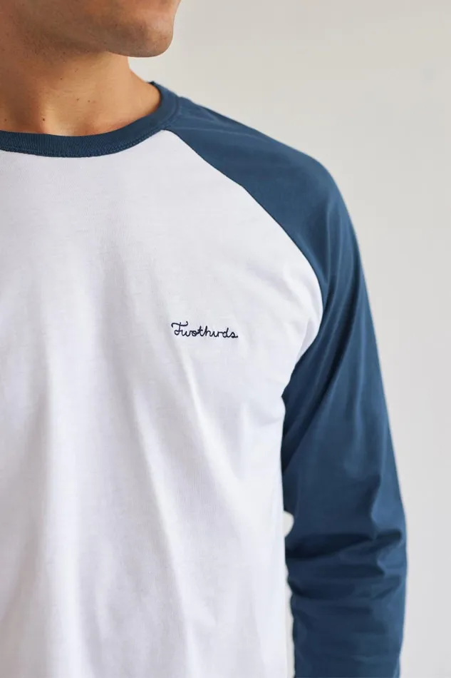 Men Baros 8211 Ocean and Ecru TWOTHIRDS TShirts