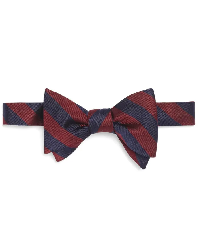 Men Bb4 Rep Bow Tie Burgundy Brooks Brothers Ties and Pocket Squares