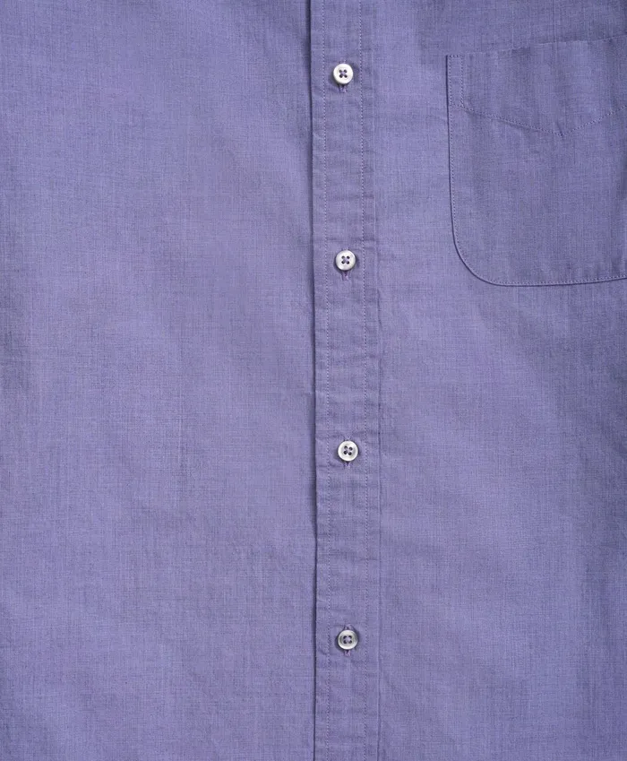 Men Big and Tall Friday Shirt Poplin EndOnEnd Navy Brooks Brothers Sport Shirts