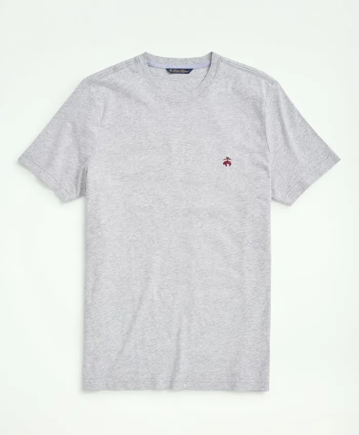 Men Big and Tall Supima Cotton TShirt Grey Heather Brooks Brothers TShirts and Sweats