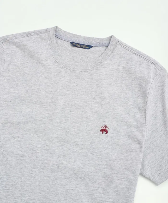 Men Big and Tall Supima Cotton TShirt Grey Heather Brooks Brothers TShirts and Sweats