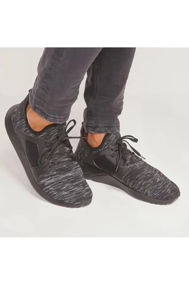 Men Black Smoky Black Sneakers Brentiny Paris Sneakers