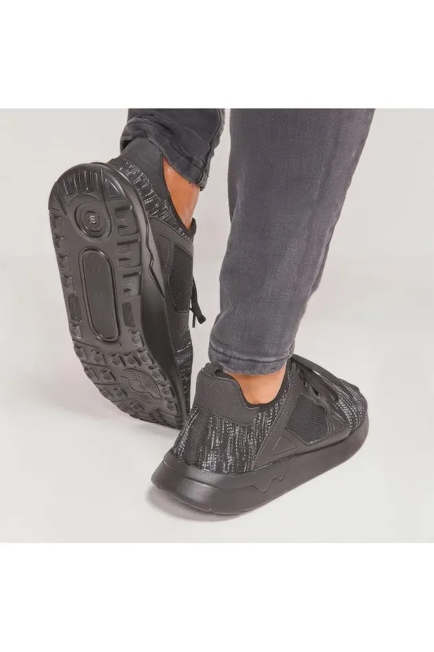 Men Black Smoky Black Sneakers Brentiny Paris Sneakers