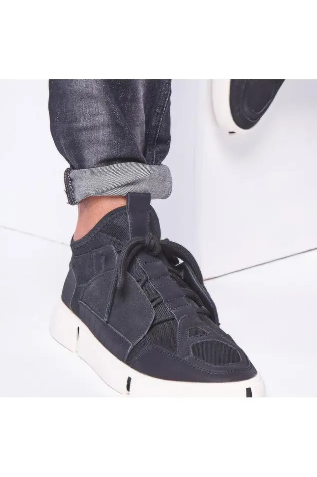 Men Black Sock Sneakers Brentiny Paris Sneakers