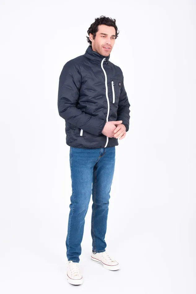Men Brakeburn Coats And Jackets Charcoal Puffer Jacket