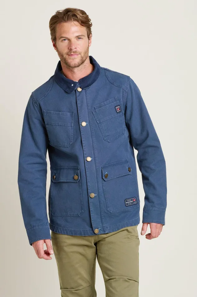 Men Brakeburn Coats And Jackets Navy Chore Jacket