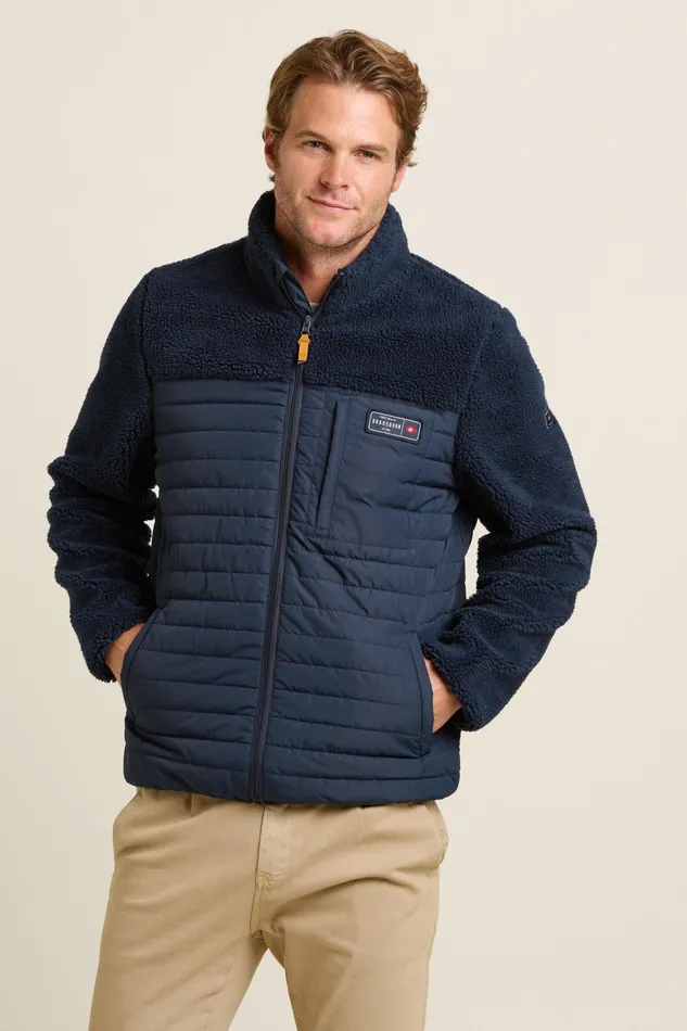 Men Brakeburn Coats And Jackets Navy Fleece
