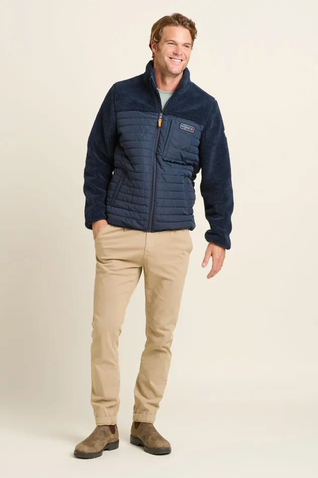 Men Brakeburn Coats And Jackets Navy Fleece