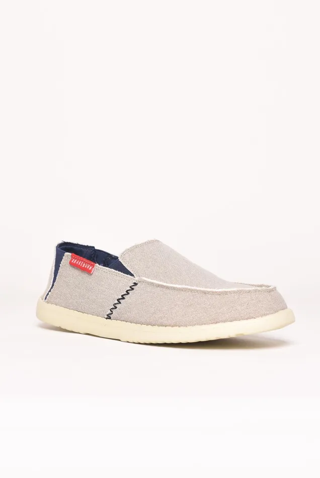 Men Brakeburn Slippers and Sandals Canvas Slip On Shoes In Beige For Men