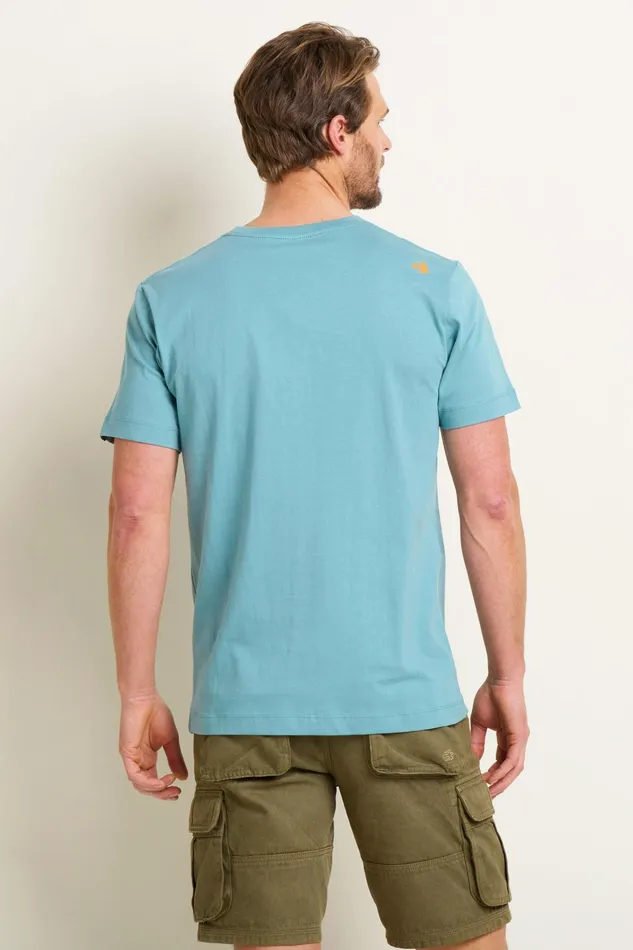 Men Brakeburn TShirts Blue Paddleboard Graphic Tee