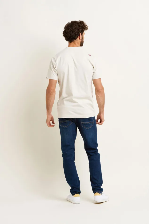 Men Brakeburn TShirts Cream Adventure Awaits Graphic Tshirt