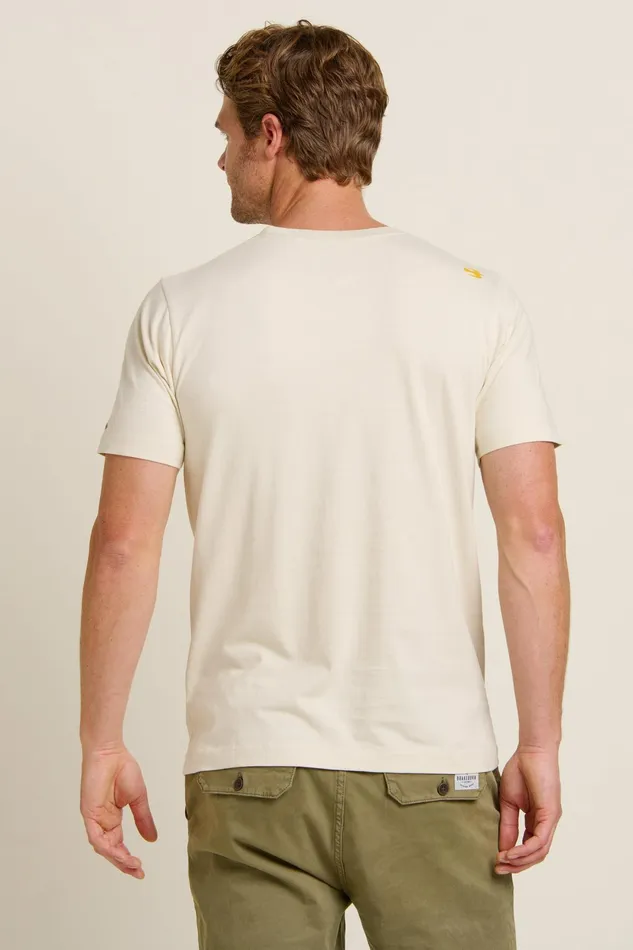Men Brakeburn TShirts Ecru Support Car Tee
