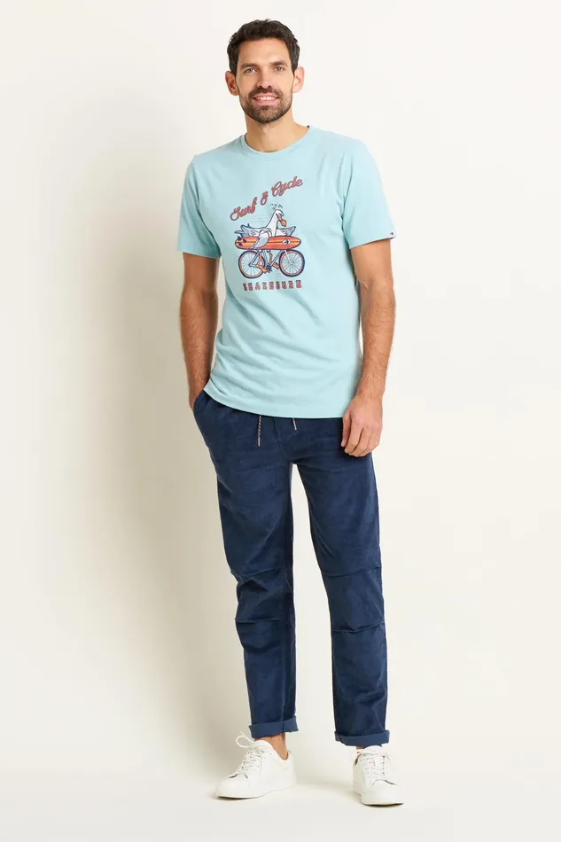 Men Brakeburn Trousers And Shorts Navy Corduroy Trousers