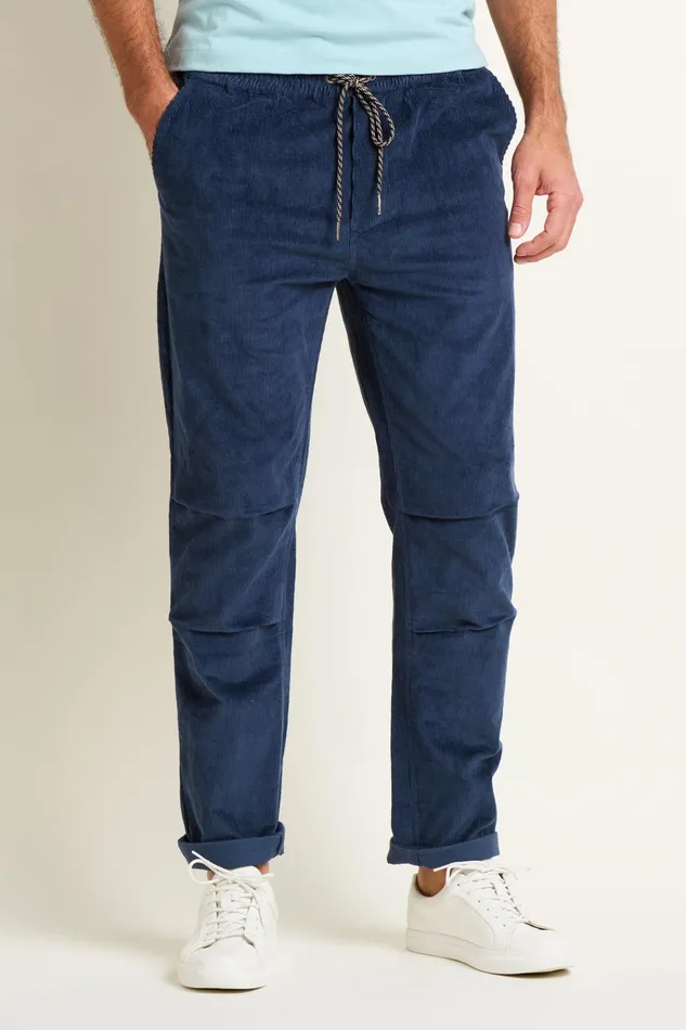 Men Brakeburn Trousers And Shorts Navy Corduroy Trousers