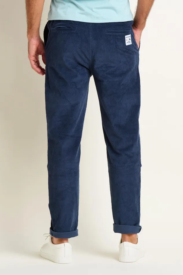Men Brakeburn Trousers And Shorts Navy Corduroy Trousers
