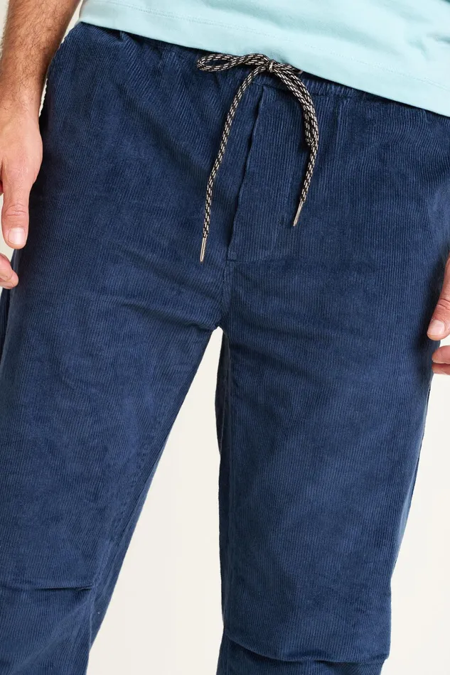 Men Brakeburn Trousers And Shorts Navy Corduroy Trousers