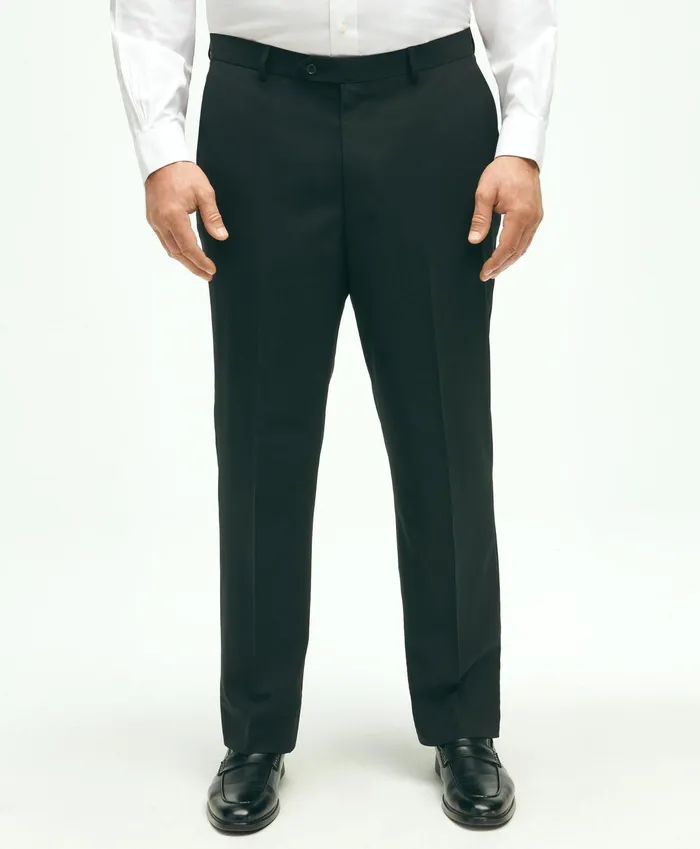Men Brooks Brothers Explorer Collection Big and Tall Suit Pant Black Brooks Brothers Suits