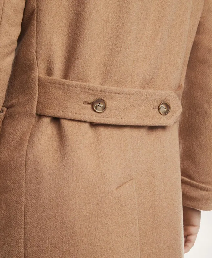 Men Camel Hair Peak Lapel Coat Brown Brooks Brothers Coats and Jackets