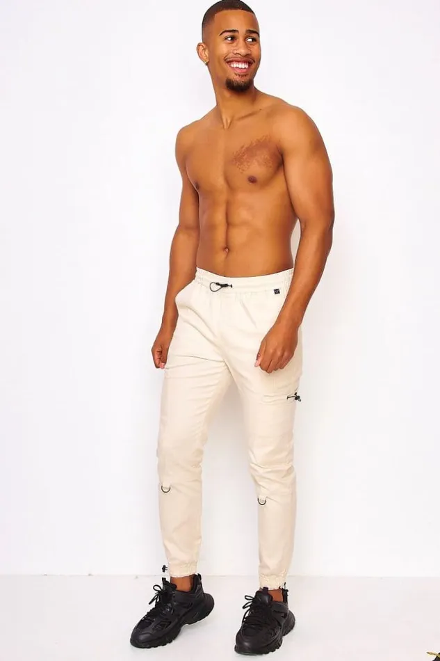 Men Cargo Trousers In Beige Project X 8211 2040093 Brentiny Paris Pants