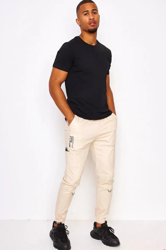 Men Cargo Trousers In Beige Project X 8211 2040093 Brentiny Paris Pants