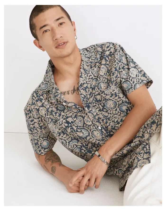 Men Corridor Butterfly Embroidered Summer Shirt Butterfly Madewell Shirts Men Corridor Butterfly Embroidered Summer Shirt Butterfly Madewell Shirts