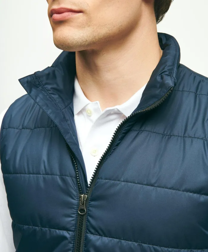 Men Cotton Waxed 3In1 Jacket Olive Brooks Brothers Coats and Jackets