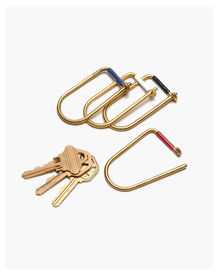 Men Craighill Wilson Enameled Keyring Black Madewell Wallets and Accessories Men Craighill Wilson Enameled Keyring Black Madewell Wallets and Accessories