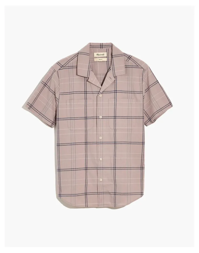Men Crinkle Cotton Easy Short Sleeve Shirt Ashen Grey Madewell Shirts Men Crinkle Cotton Easy Short Sleeve Shirt Ashen Grey Madewell Shirts