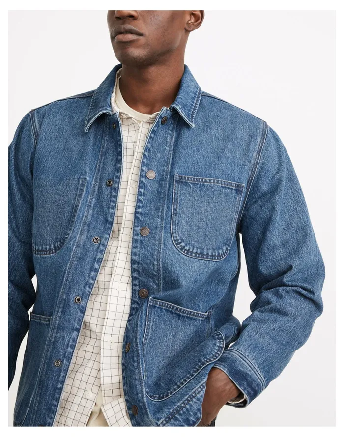 Men Denim Chore Jacket In Vancleese Wash Vancleese Wash Madewell Jackets