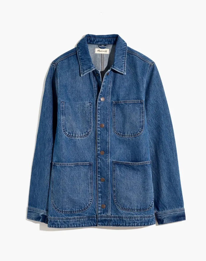 Men Denim Chore Jacket In Vancleese Wash Vancleese Wash Madewell Jackets