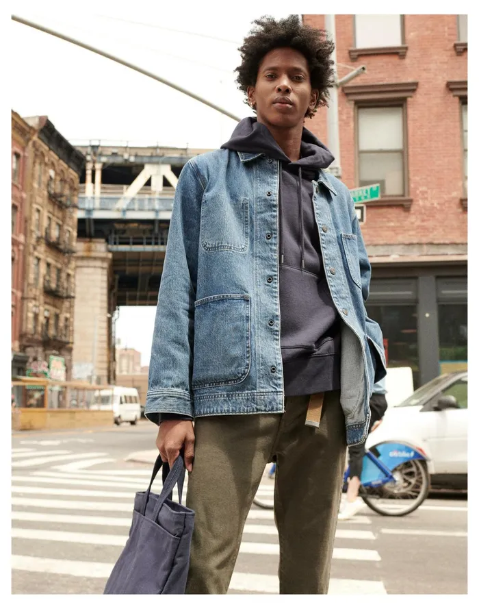 Men Denim Chore Jacket In Vancleese Wash Vancleese Wash Madewell Jackets