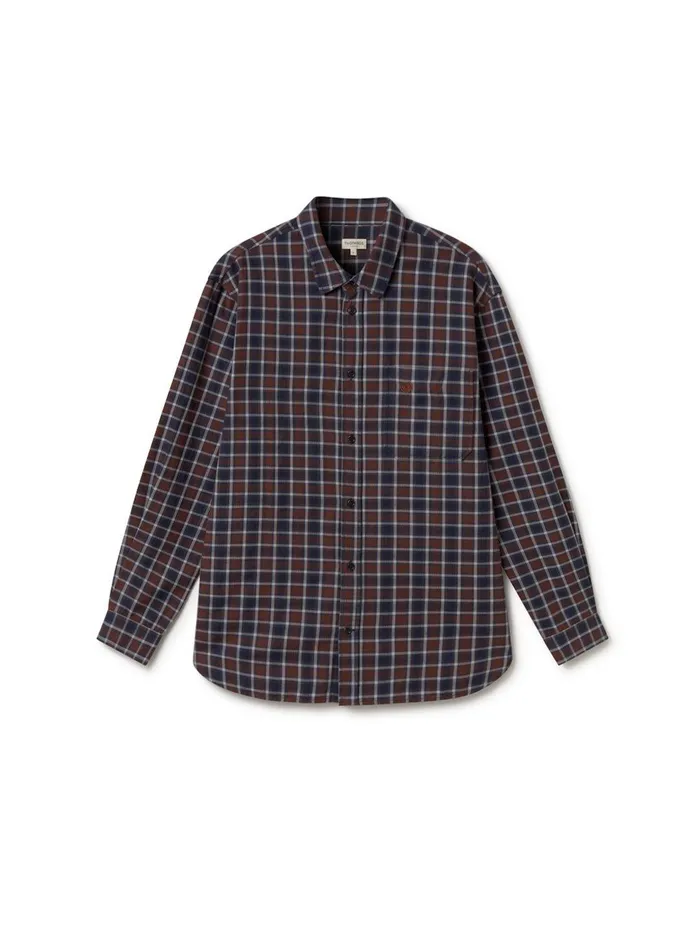 Men Dundalk 8211 Navy and Brown TWOTHIRDS Shirts