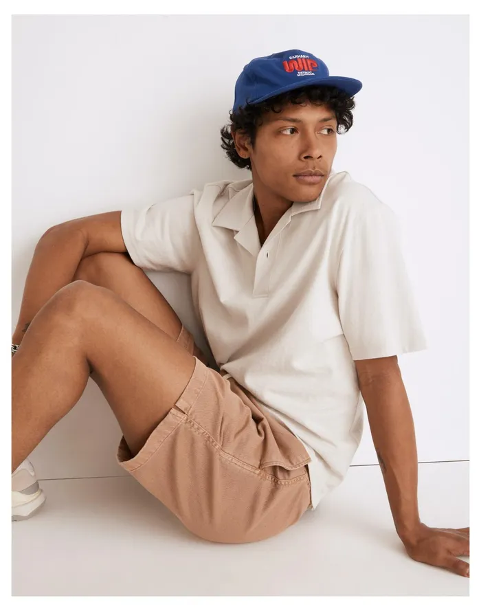 Men Easy Short Sleeve Polo Shirt Form Grey Madewell Shirts Men Easy Short Sleeve Polo Shirt Form Grey Madewell Shirts
