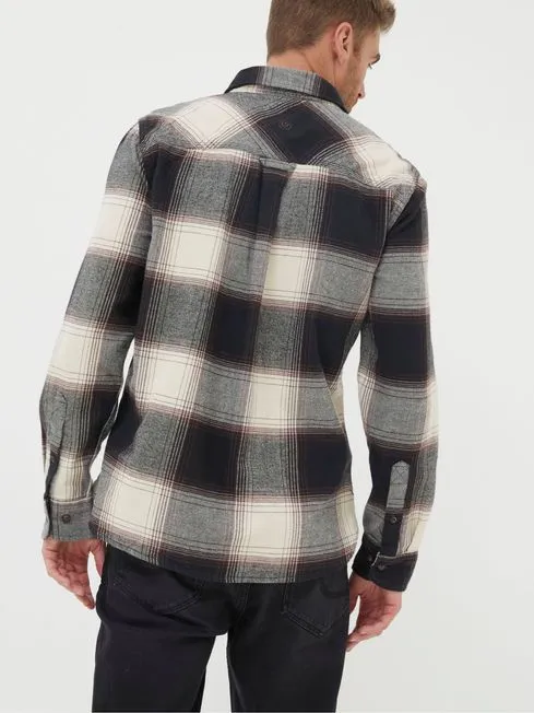 Men Fatface Coats and Jackets Black Selby Check Shirt Men Fatface Coats and Jackets Black Selby Check Shirt