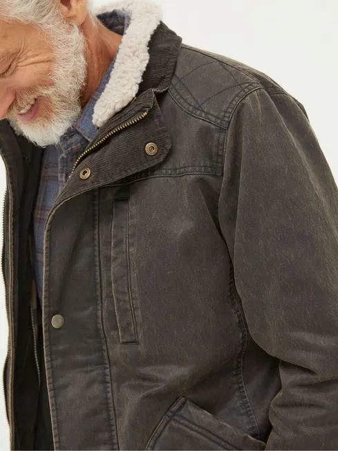Men Fatface Coats and Jackets Broadsands Brown Jacket